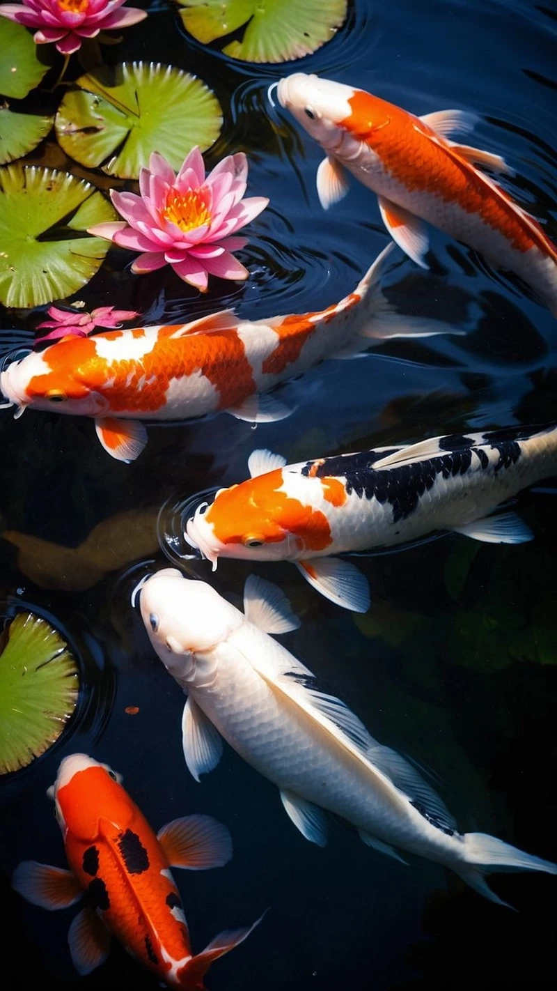 Trang trí cá Koi hồ cá để không gian sống sinh động