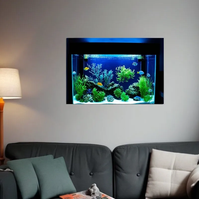 Quy trình thi công hồ cá treo tường