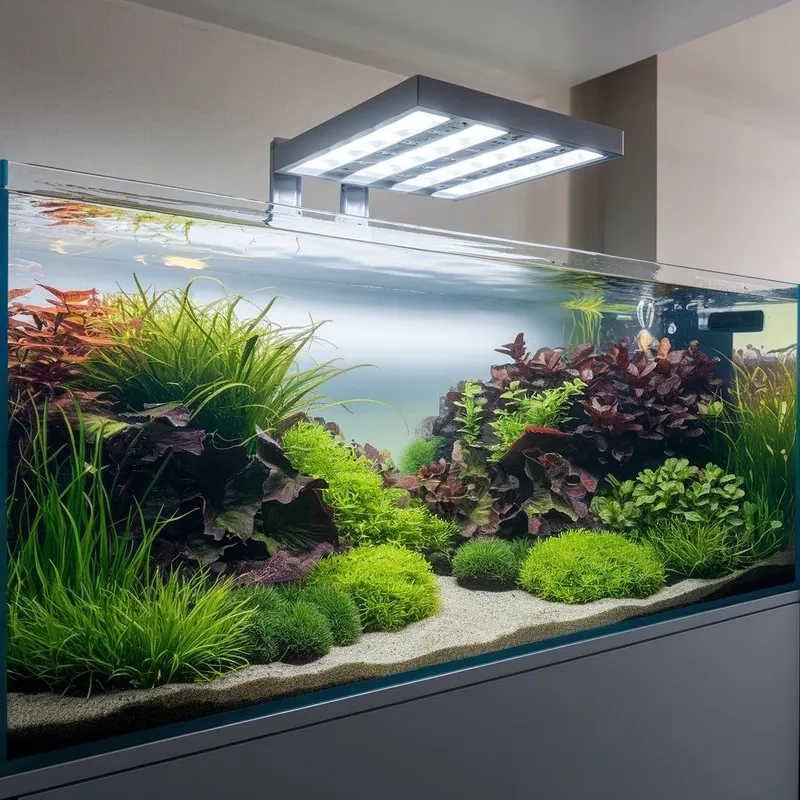 Setup hồ thủy sinh phong thủy bàn làm việc