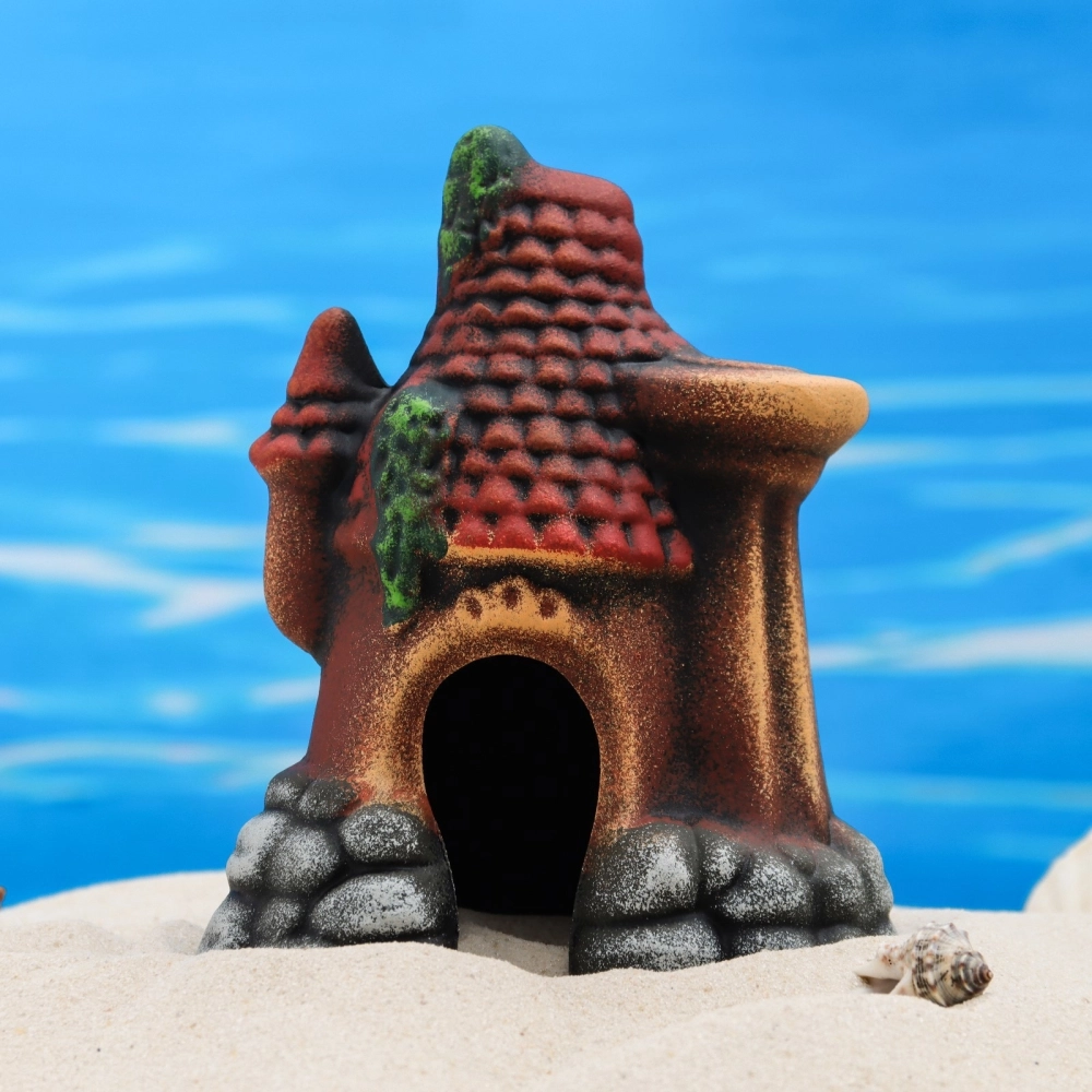 Nhà gốm cho cá dạng ống tròn đơn giản