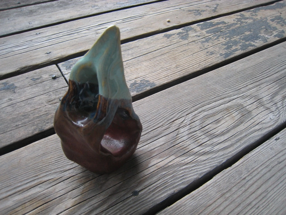 Nhà gốm cho cá hình gốc cây tự nhiên