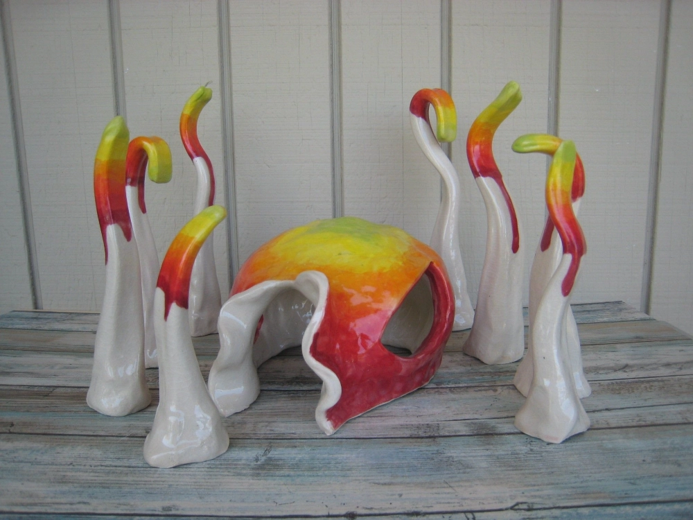 Cách sắp xếp nhà gốm trong bể thủy sinh mini