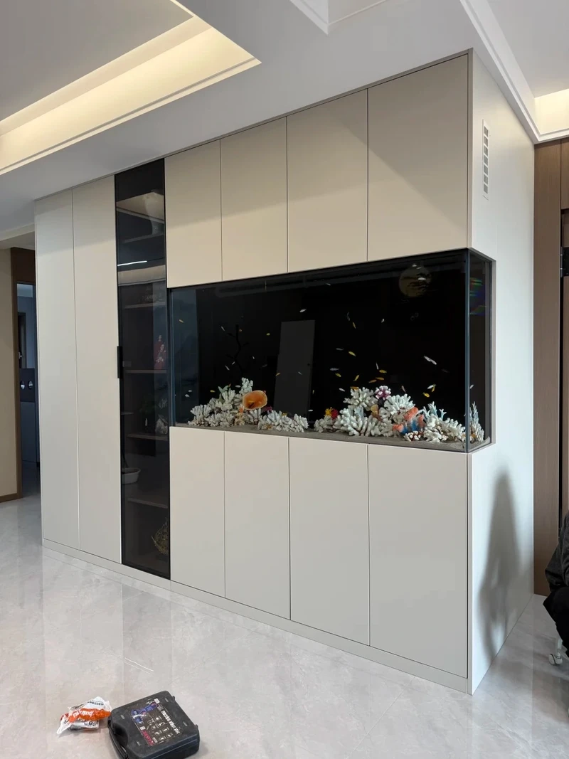 Gợi ý bể cá âm tường mini cho diện tích nhỏ