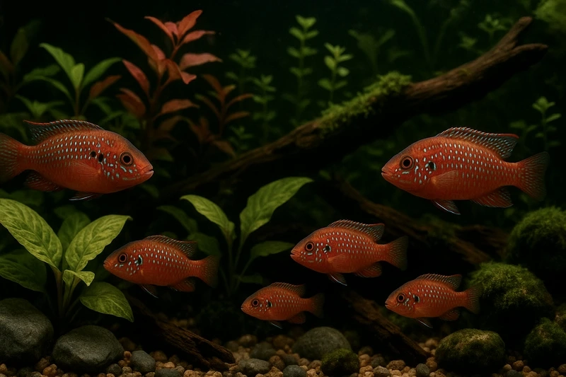 Gợi ý nuôi cá kim cương đỏ size nhỏ cho hồ mini