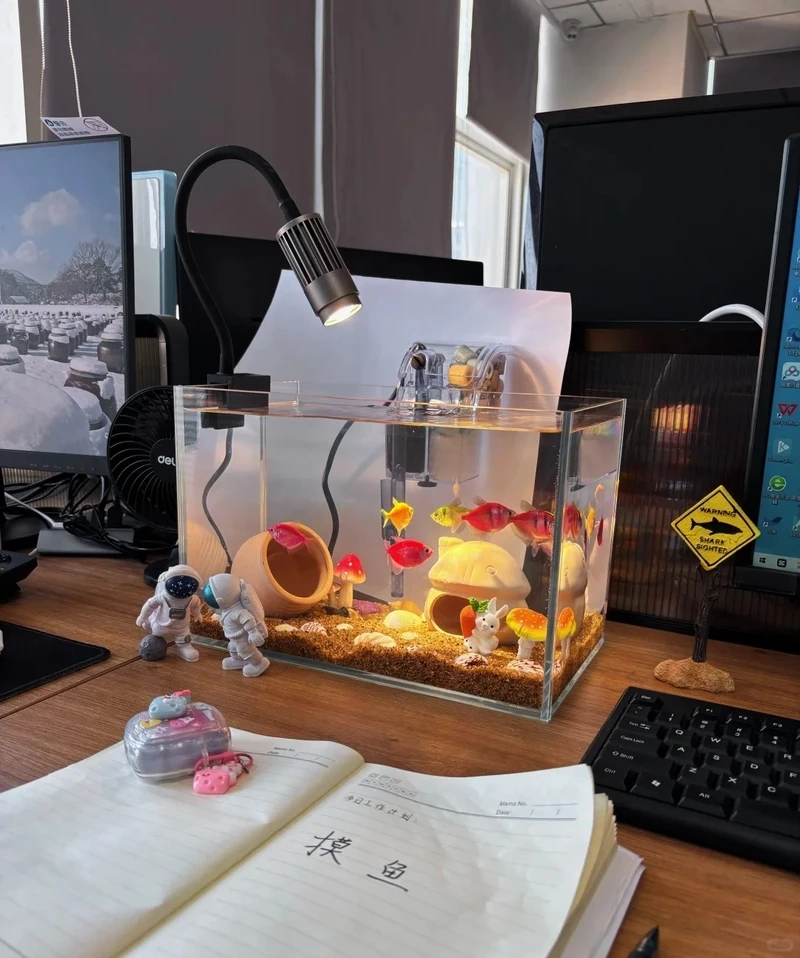 Tạo dấu ấn cho doanh nghiệp bằng hồ thủy sinh công ty